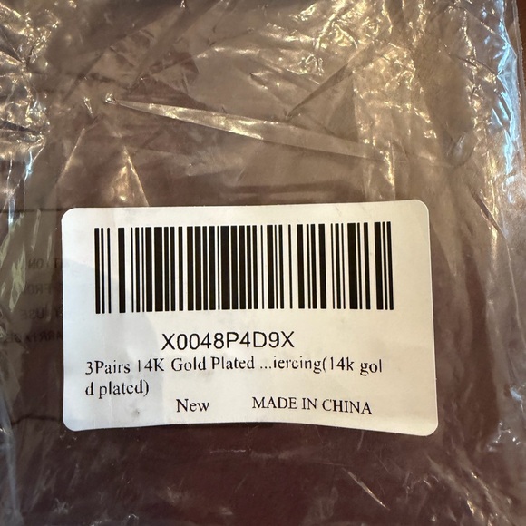 3 pairs of 14k Gold Plated Earrings. New in Box! - Picture 5 of 9